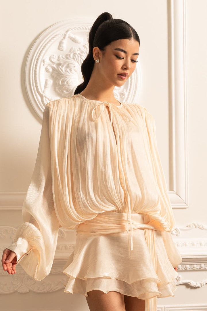 Celeste – Flowy luksus satinkjole