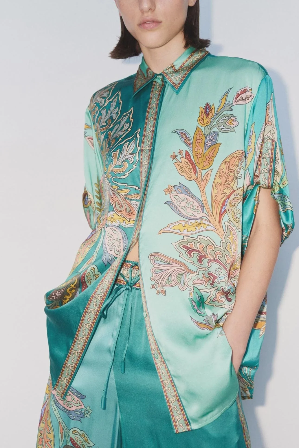 Emerald | Zijdezachte Blouse En Broek