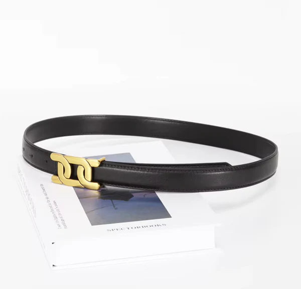 NOIR LIEN | Tidløst bælte med guld