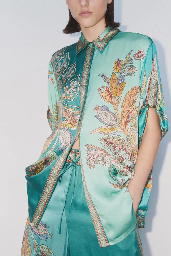 Emerald | Zijdezachte Blouse En Broek