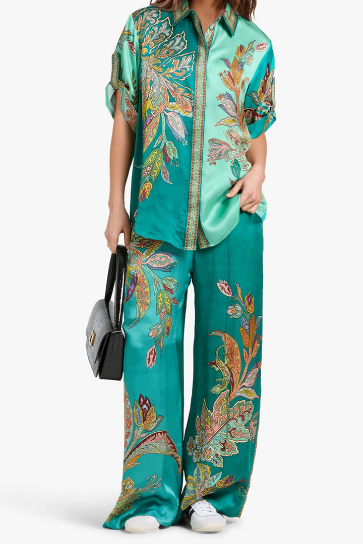 Emerald | Zijdezachte Blouse En Broek